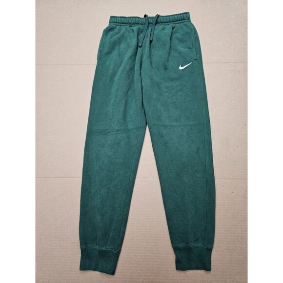 Nike Mens Black Club Fleece Joggers CJ1616 - Team Pants - Green Size Small - Picture 6 of 13